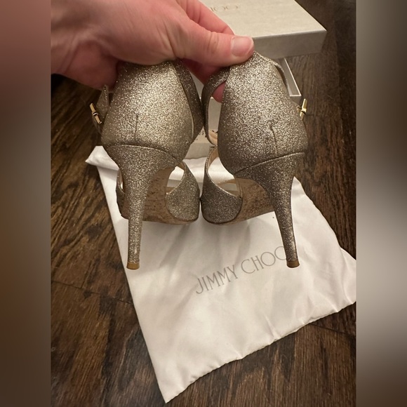 Jimmy Choo gold Emily shoe - Picture 11 of 11